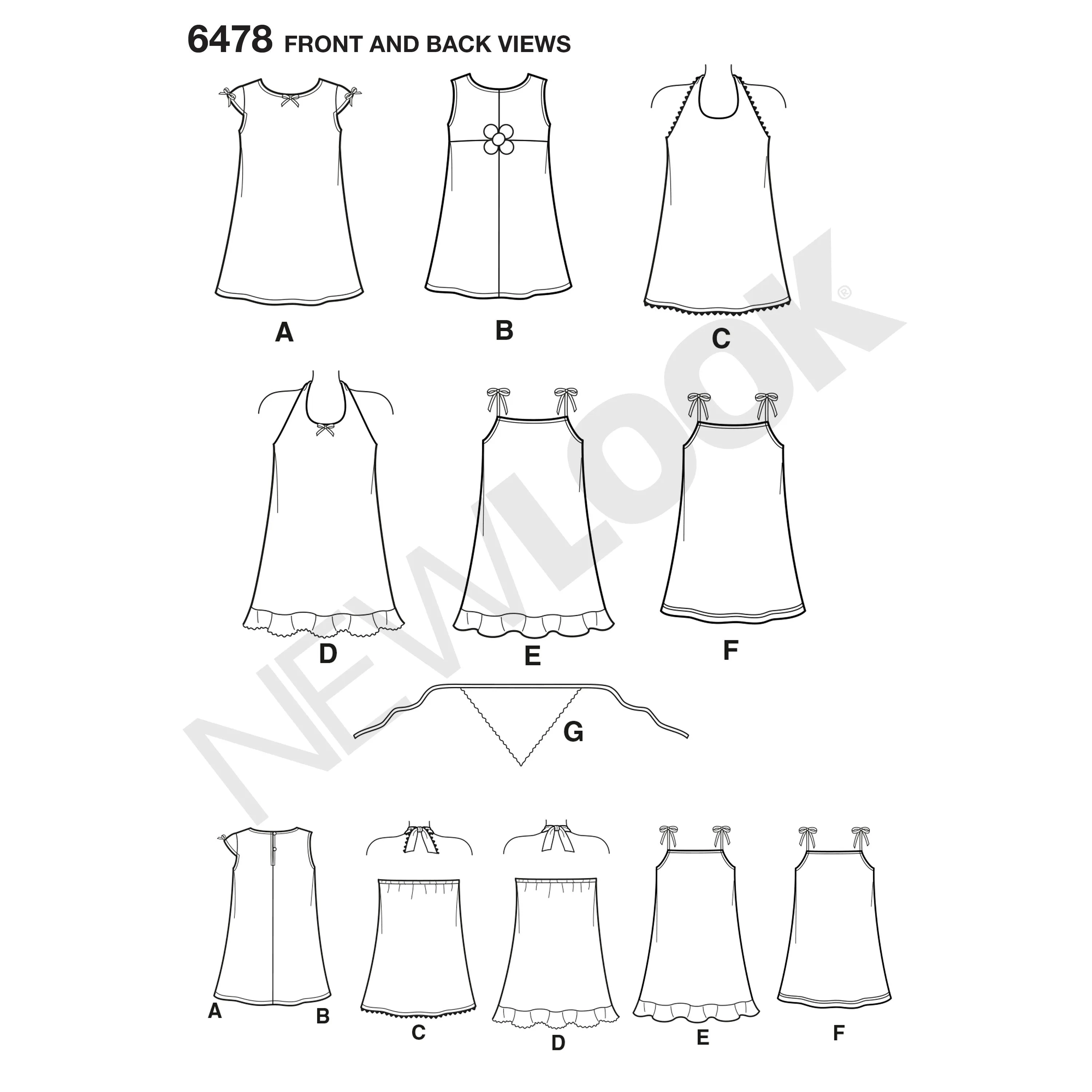 6478 Child Dresses