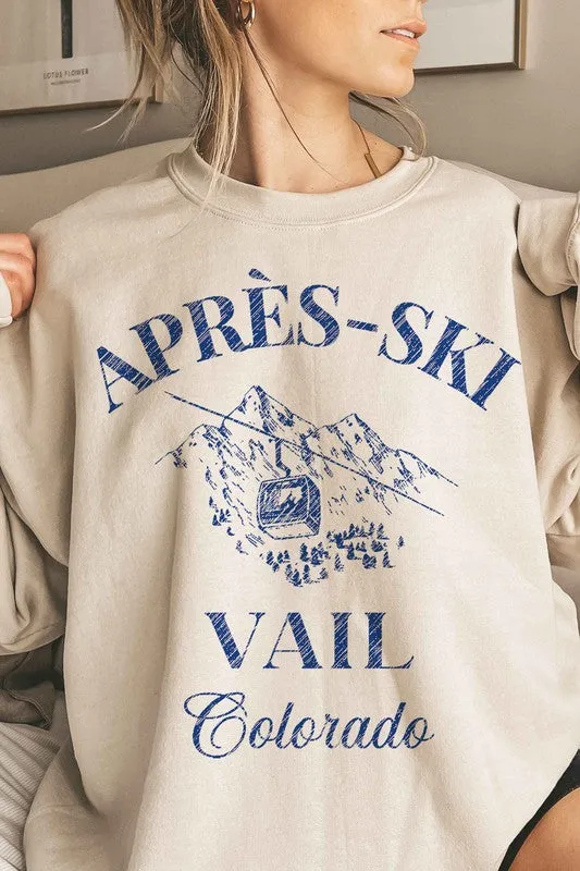 APRES SKI VAIL COLORADO OVERSIZED SWEATSHIRT