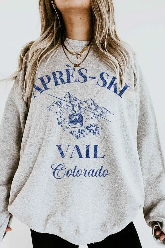 APRES SKI VAIL COLORADO OVERSIZED SWEATSHIRT