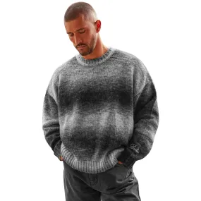 Belier Monochrome Ombre Oversized Knit Sweatshirt