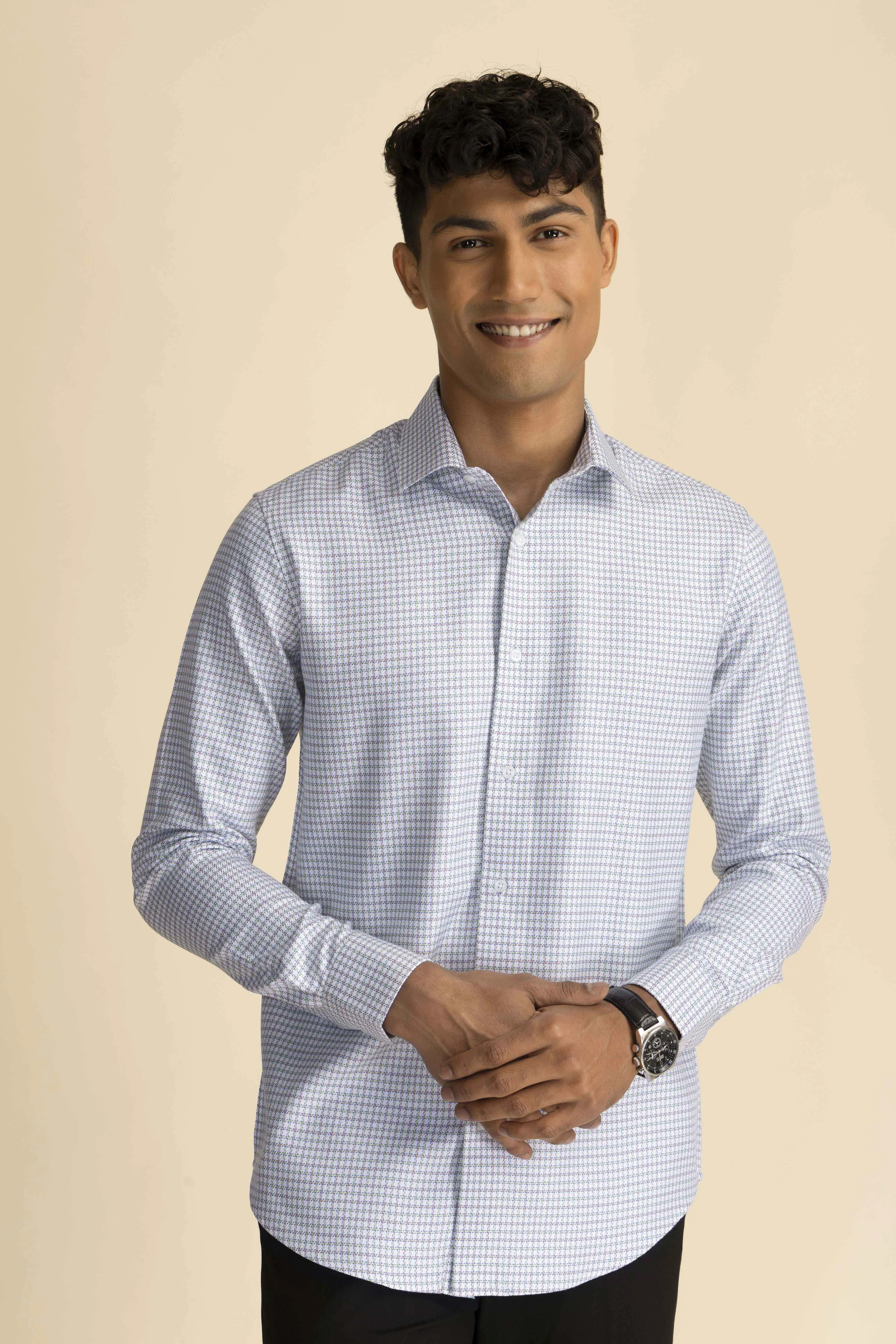 Capital Micro Check Shirt