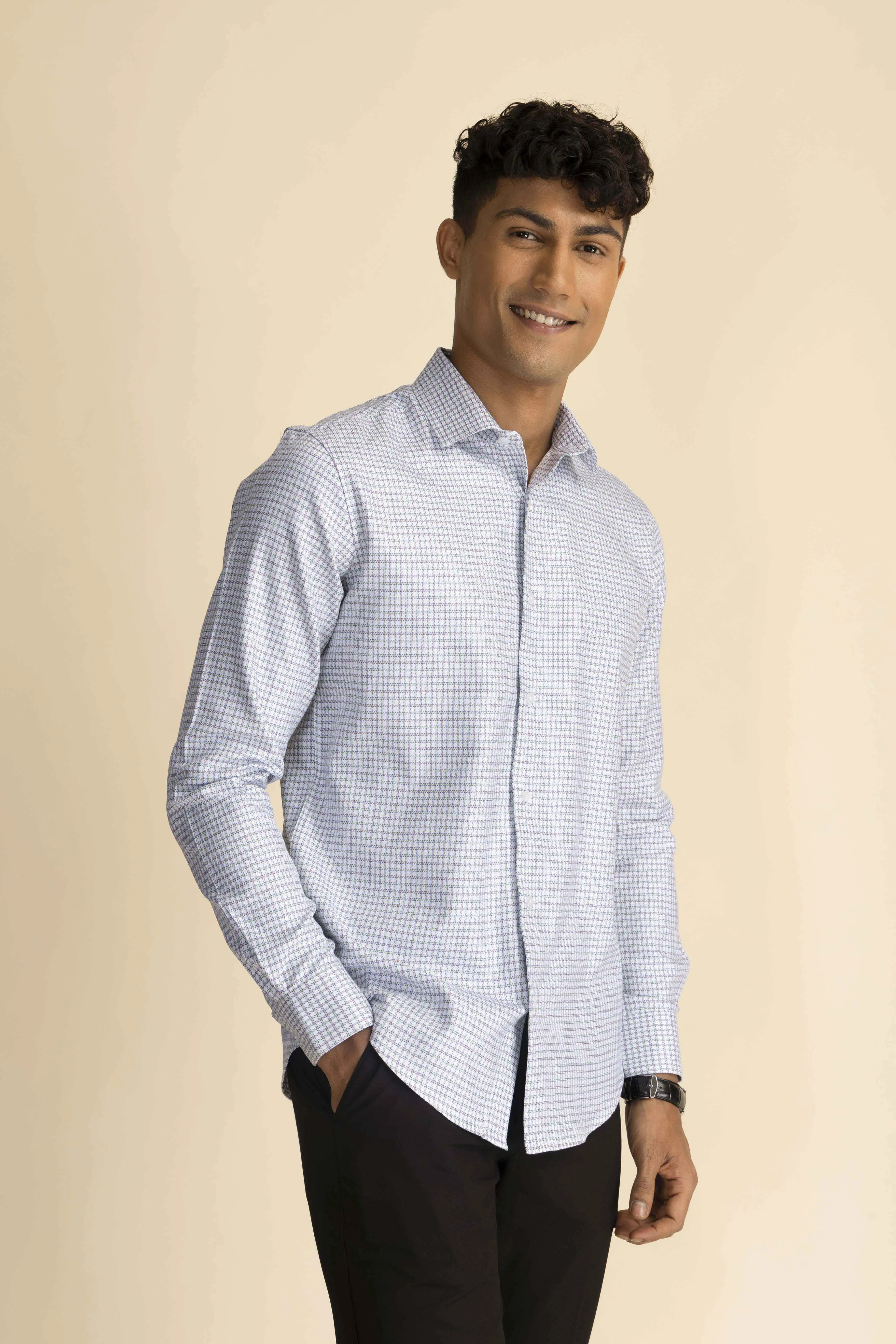 Capital Micro Check Shirt