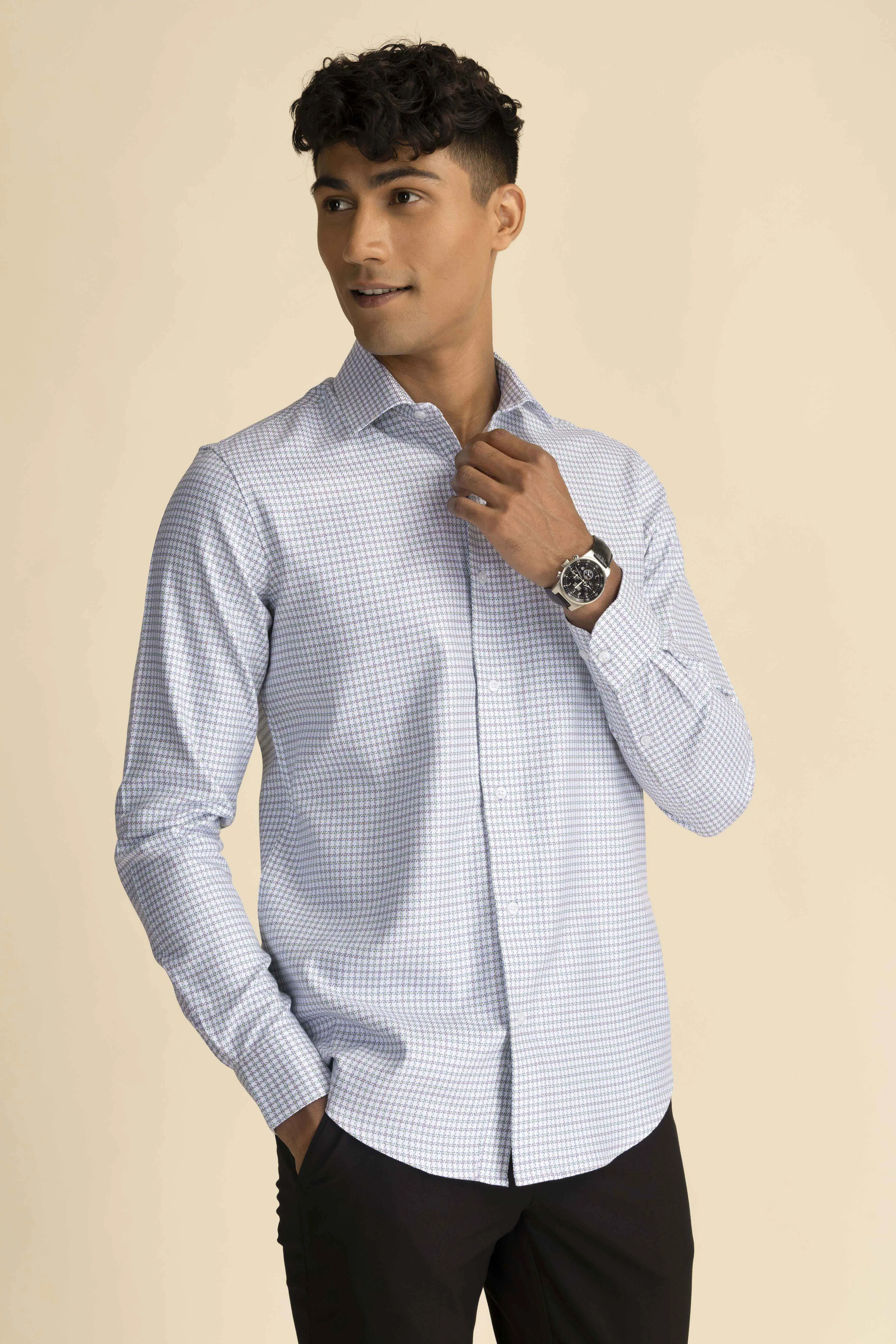 Capital Micro Check Shirt