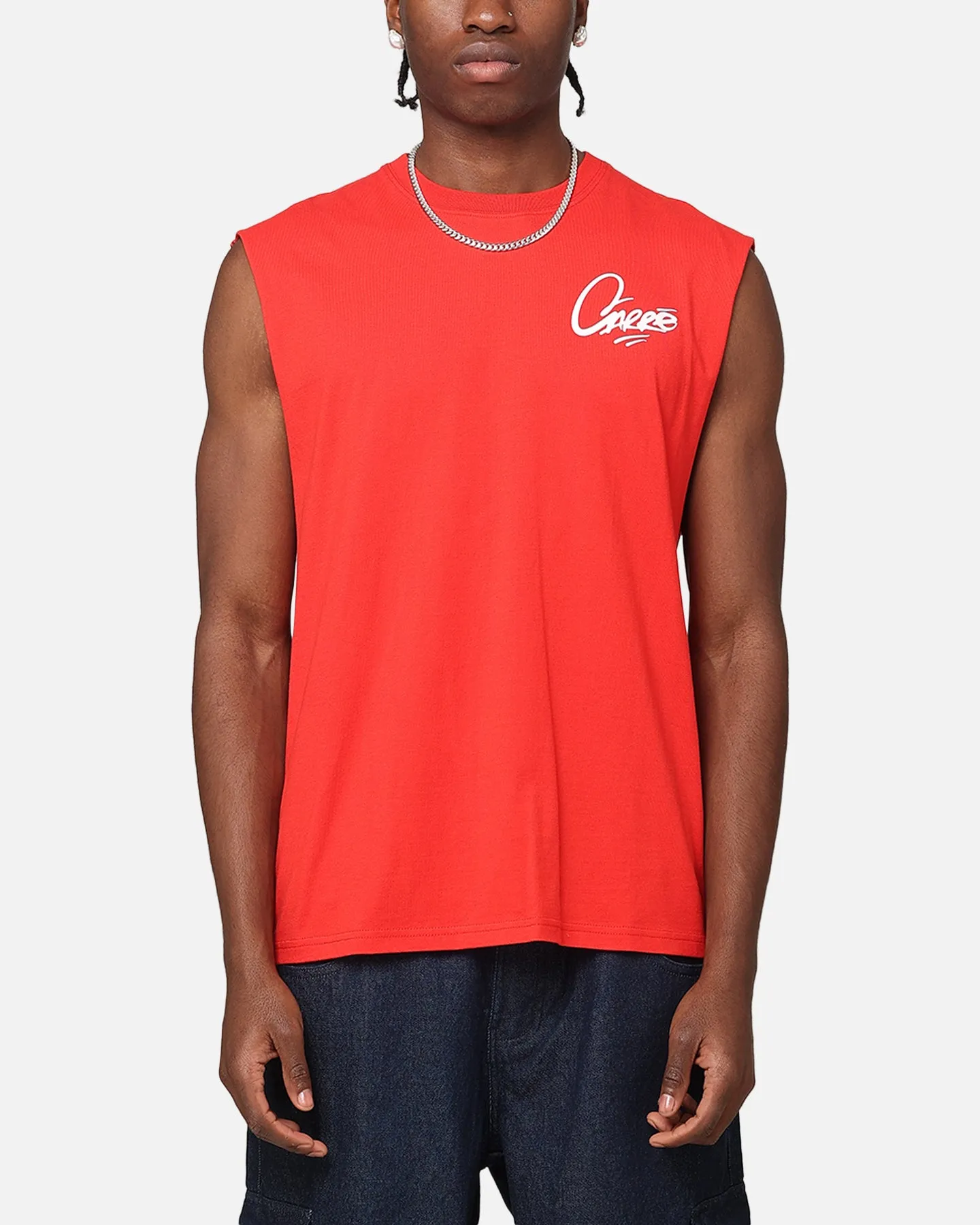 Carre Graffiti Muscle T-Shirt Red