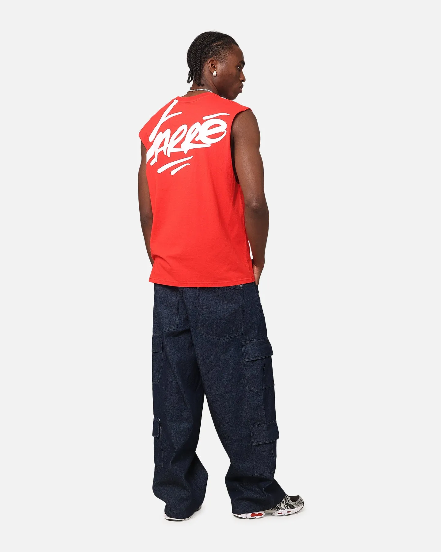 Carre Graffiti Muscle T-Shirt Red