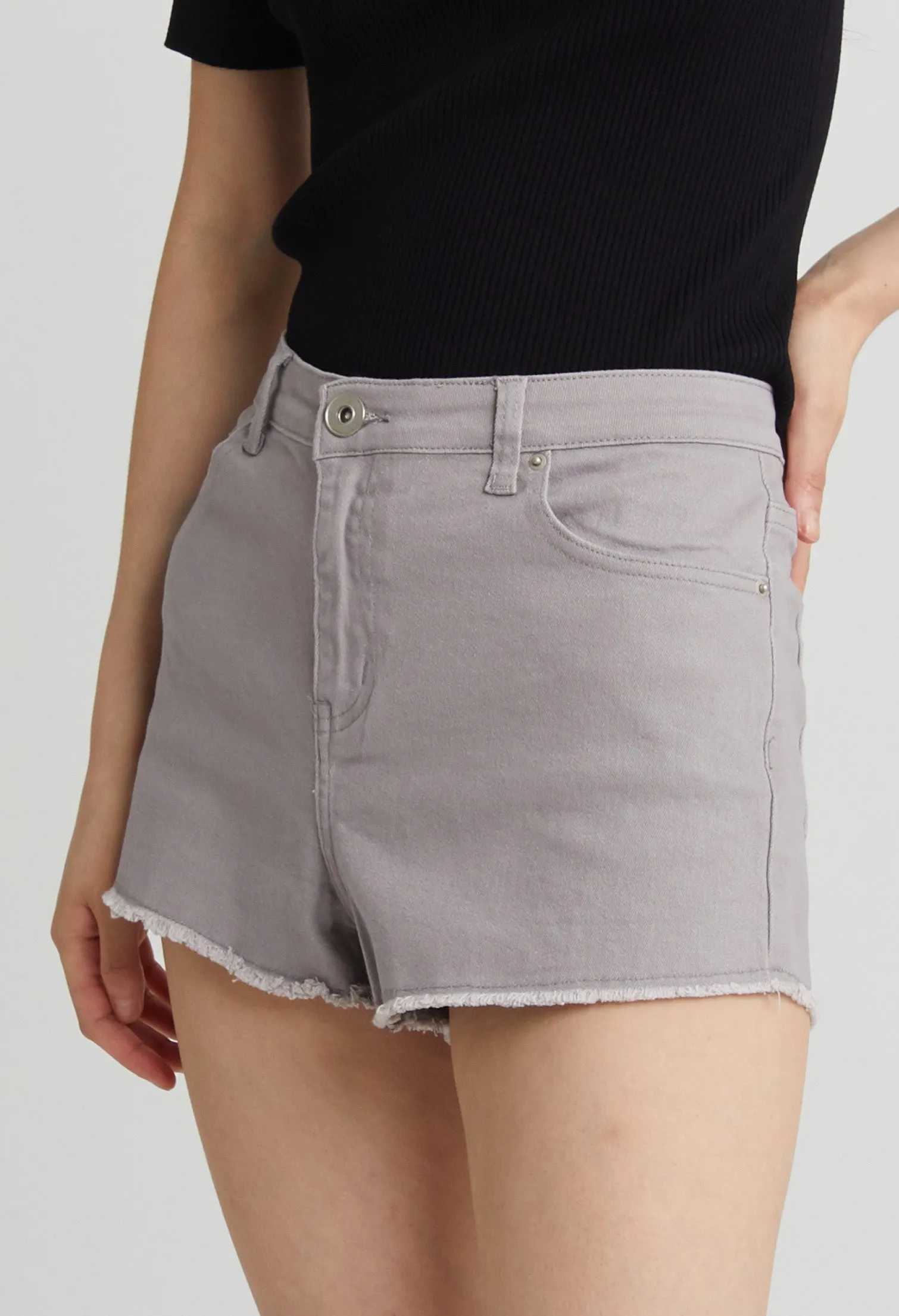 Casual Denim Seamless Shorts