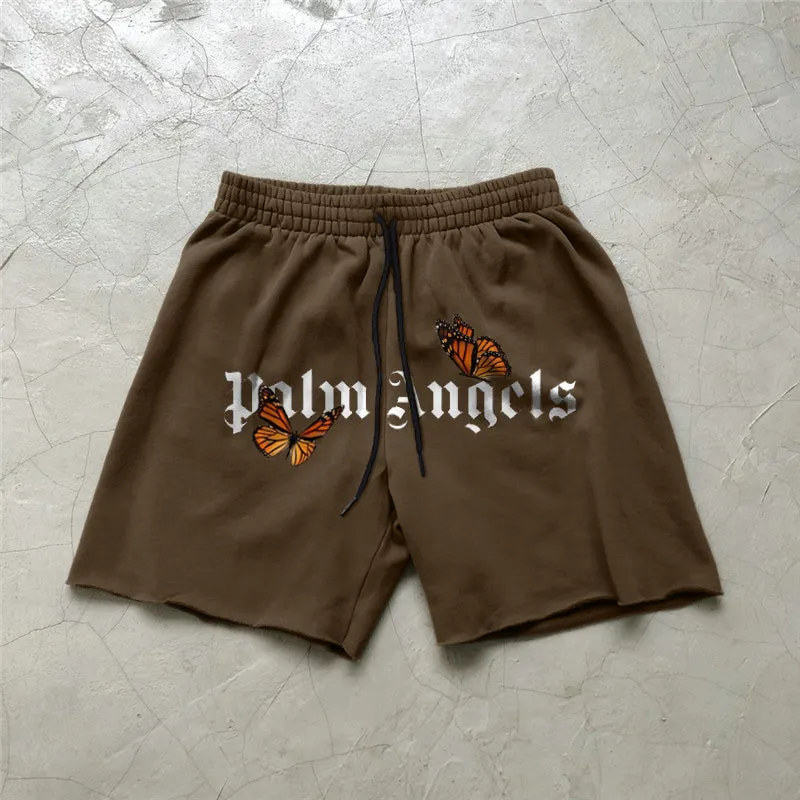 Casual elastic waist sports shorts men