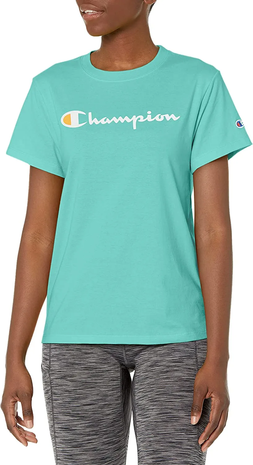 Champion Women's Script Logo Classic T-Shirt T-Shirt