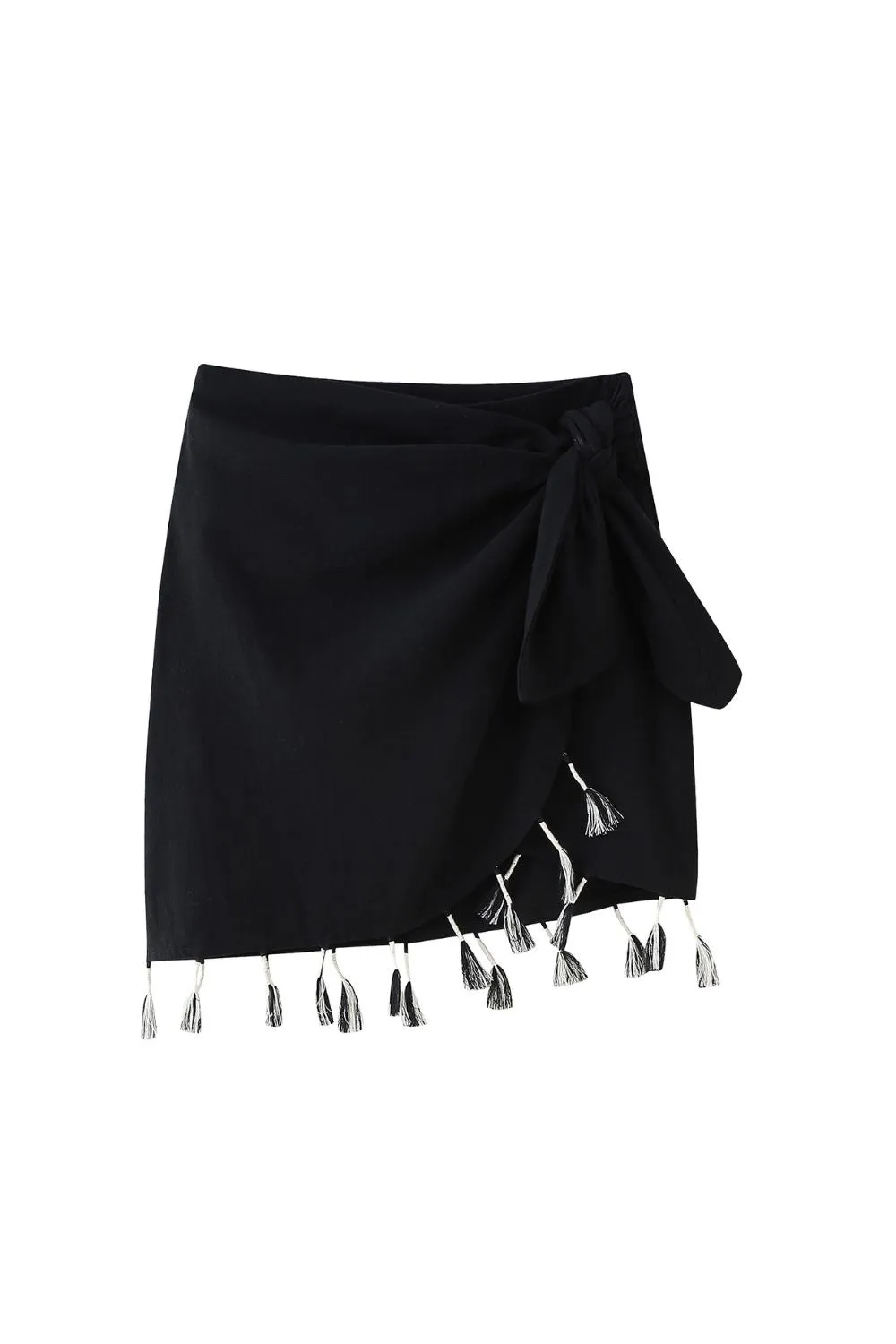 ‘Charlotte’ Fringe Mini Skirt （2 Colors)