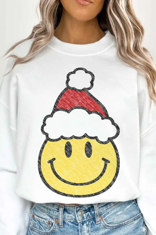 CHRISTMAS SMILES OVERSIZED SWEATSHIRT