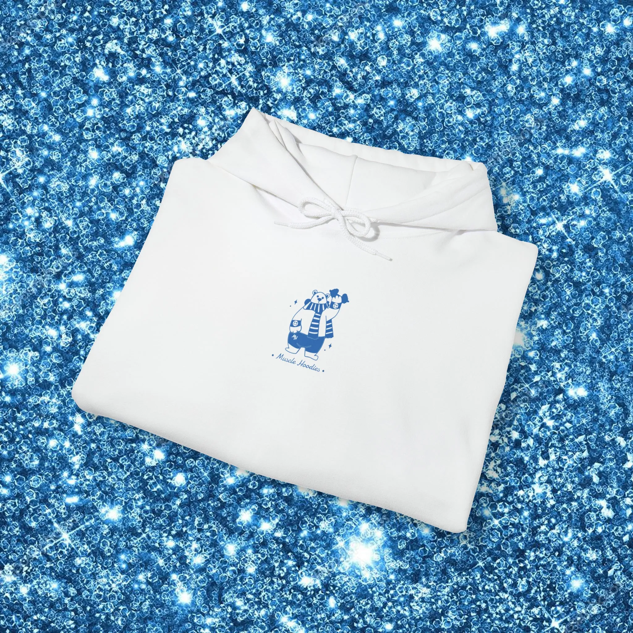 HOLLY JOLLY JUST LIFTED (BLUE)- HOODIE