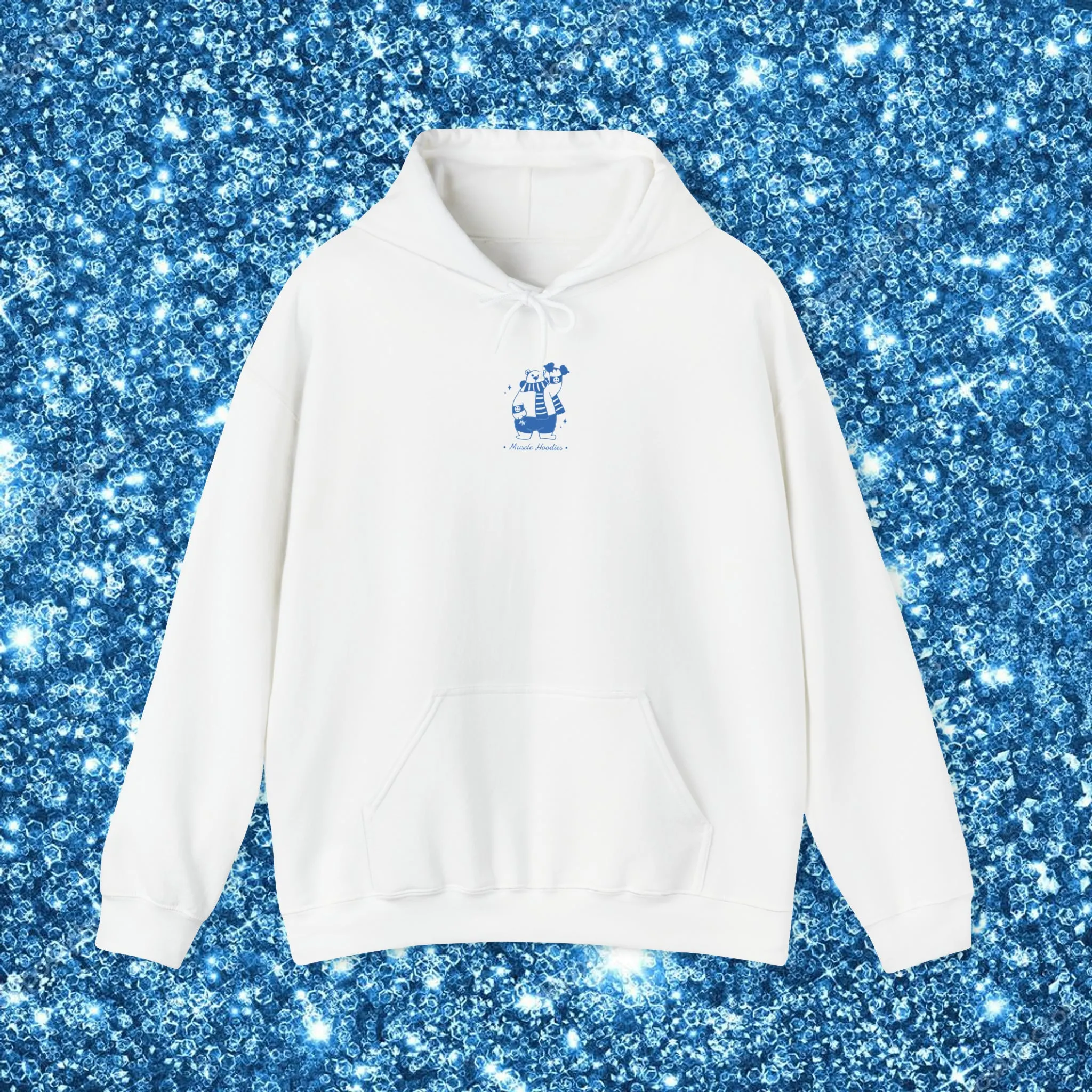 HOLLY JOLLY JUST LIFTED (BLUE)- HOODIE