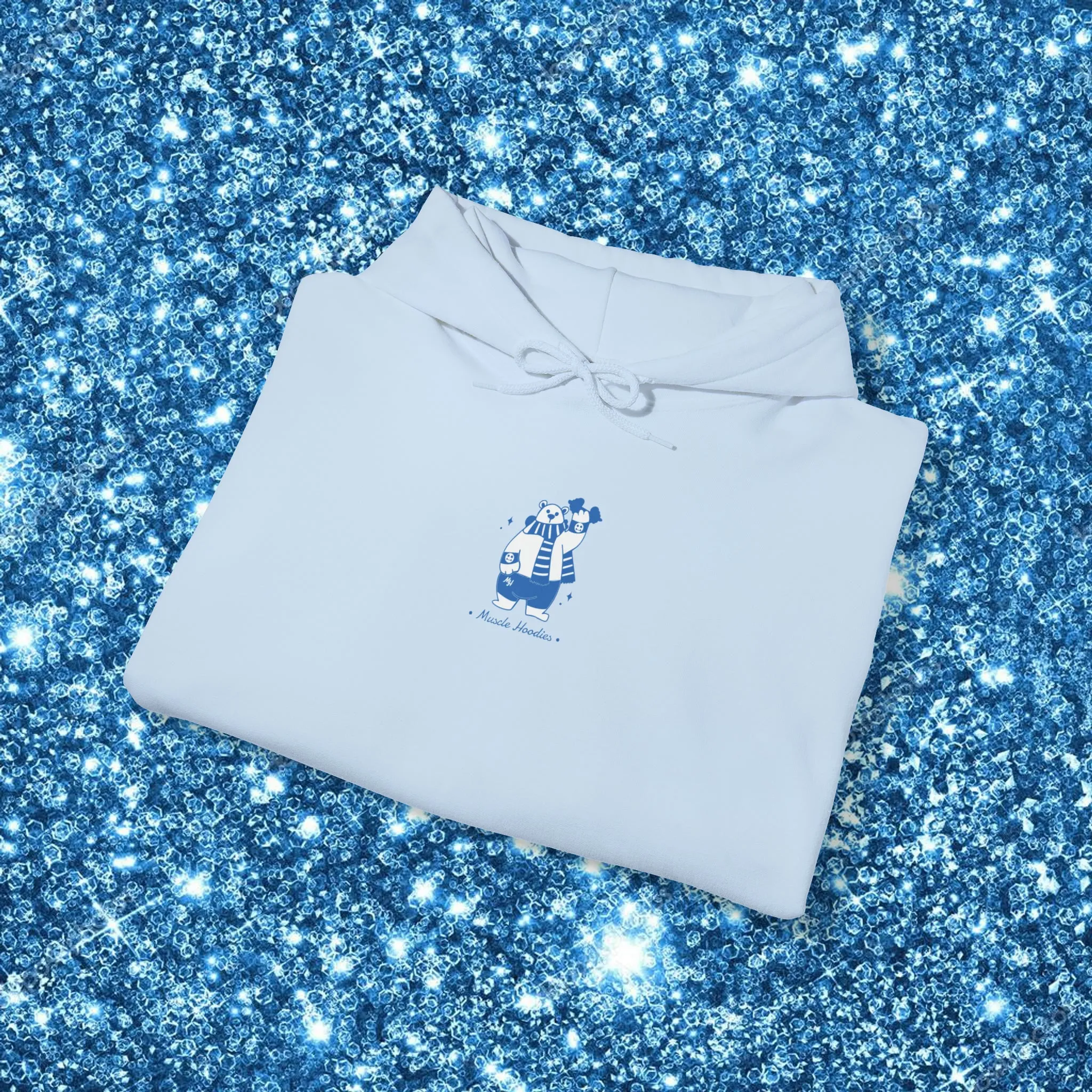 HOLLY JOLLY JUST LIFTED (BLUE)- HOODIE