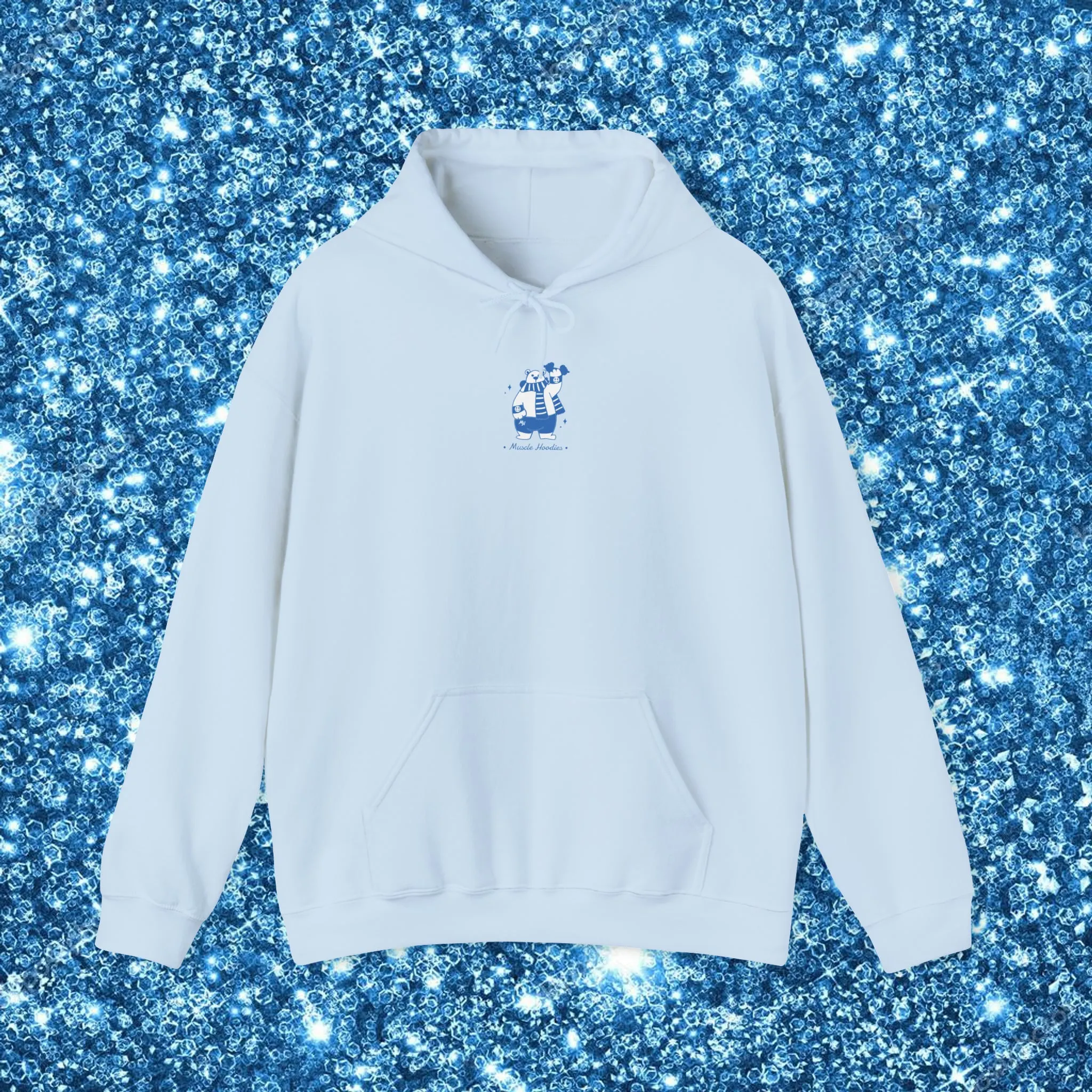 HOLLY JOLLY JUST LIFTED (BLUE)- HOODIE