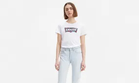 Levis Women's Perfect Batwing Floral Fill Logo T-Shirt