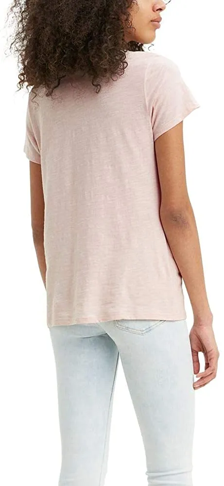 Levi's Women's Perfect Gradient Text Peach Blush T-Shirt