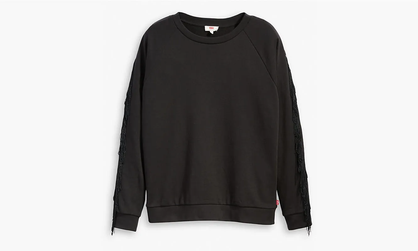 Levis Women's Reese Crewneck Fringe Sweatshirt