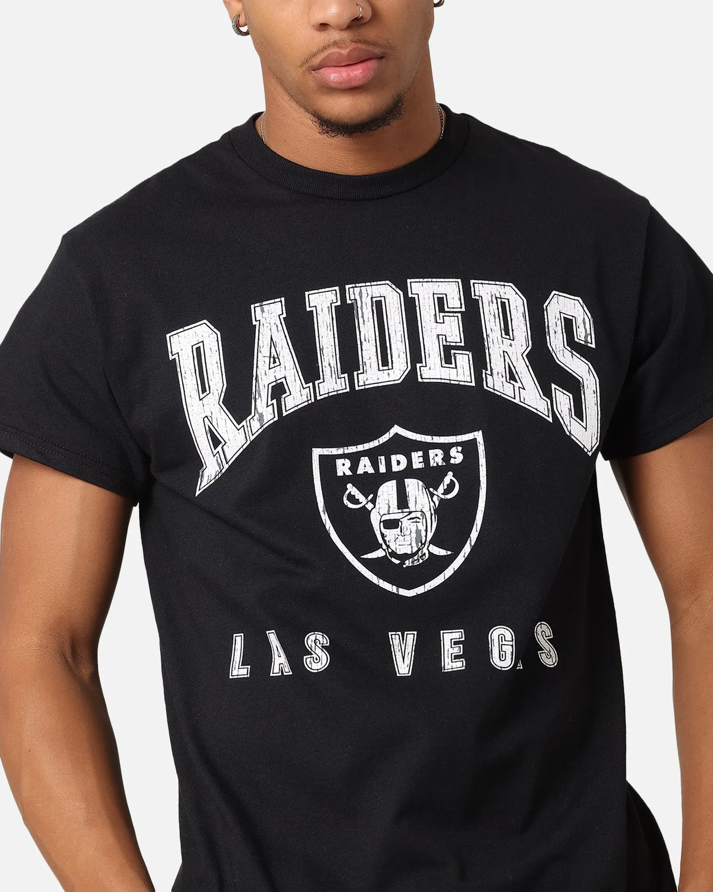 Majestic Athletic Las Vegas Raiders Blecker Team Arch T-Shirt Black