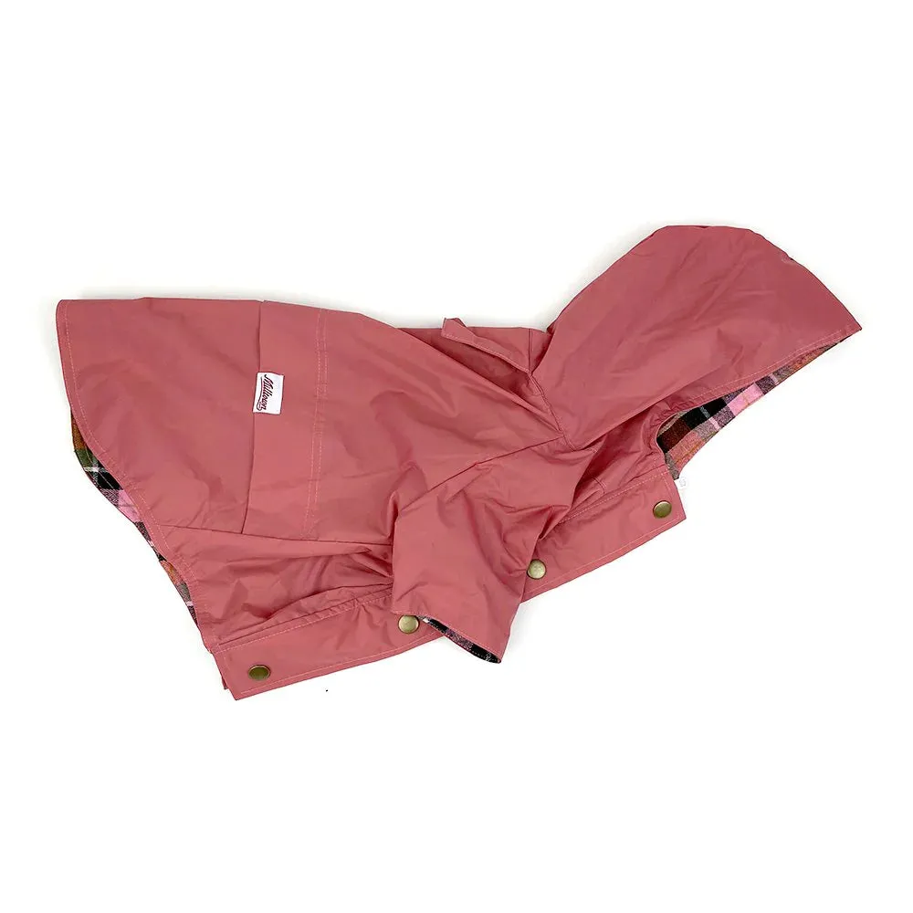 Milltown Dusty Rose Dog Rain Jacket