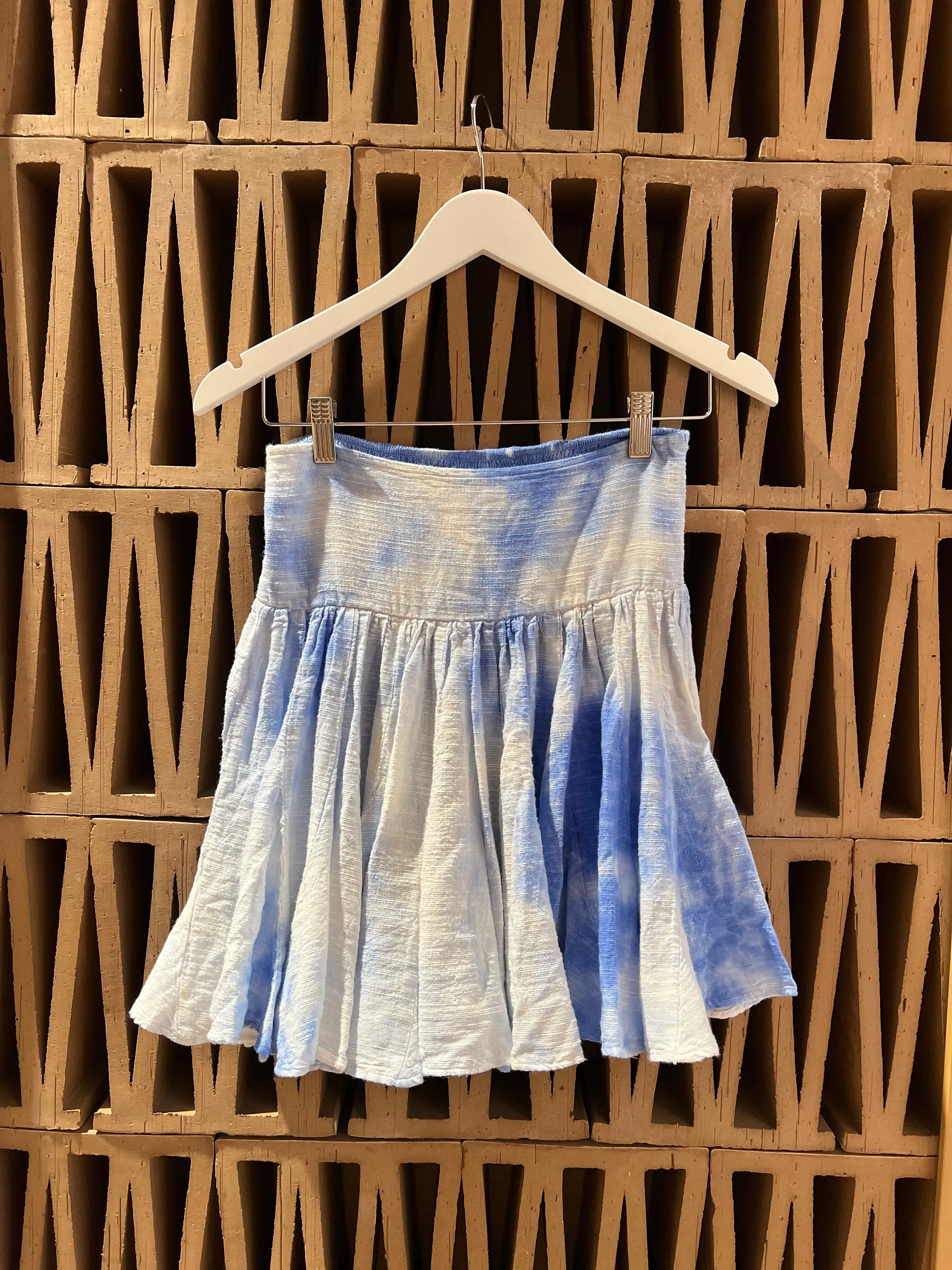 MINI SKIRT "MARBLE" BLUE