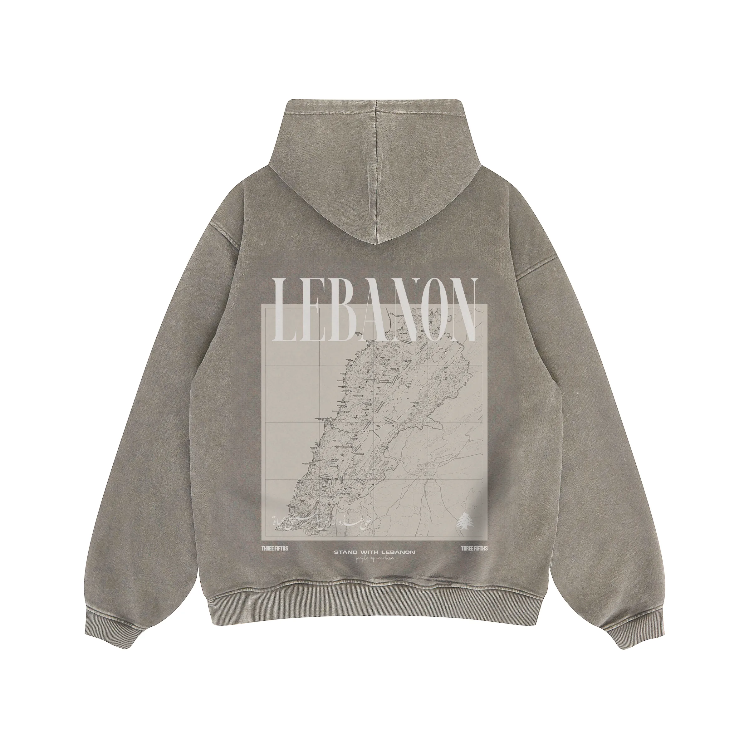 Palestine & Lebanon Map Hoods