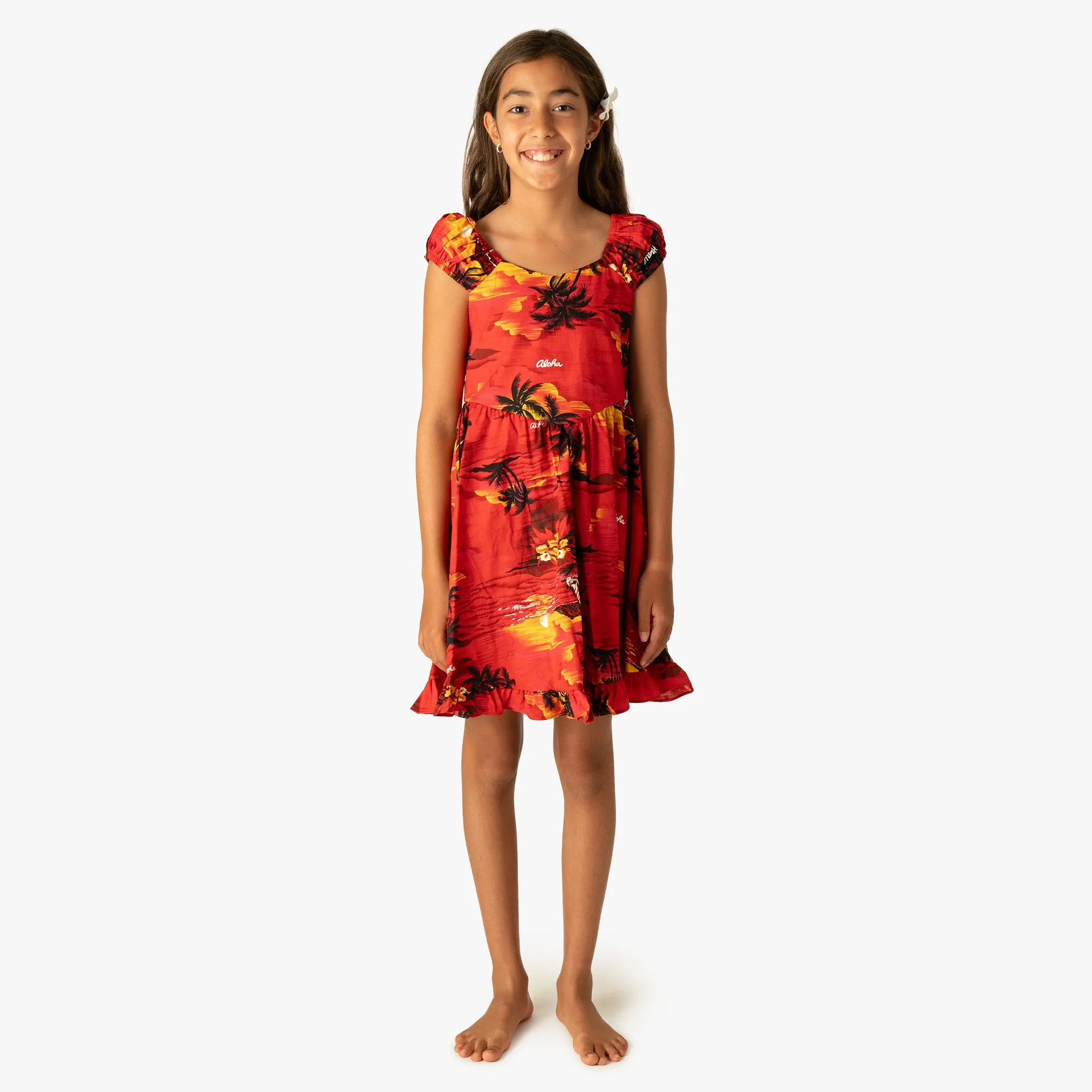 Palm Tree Girls Sundress