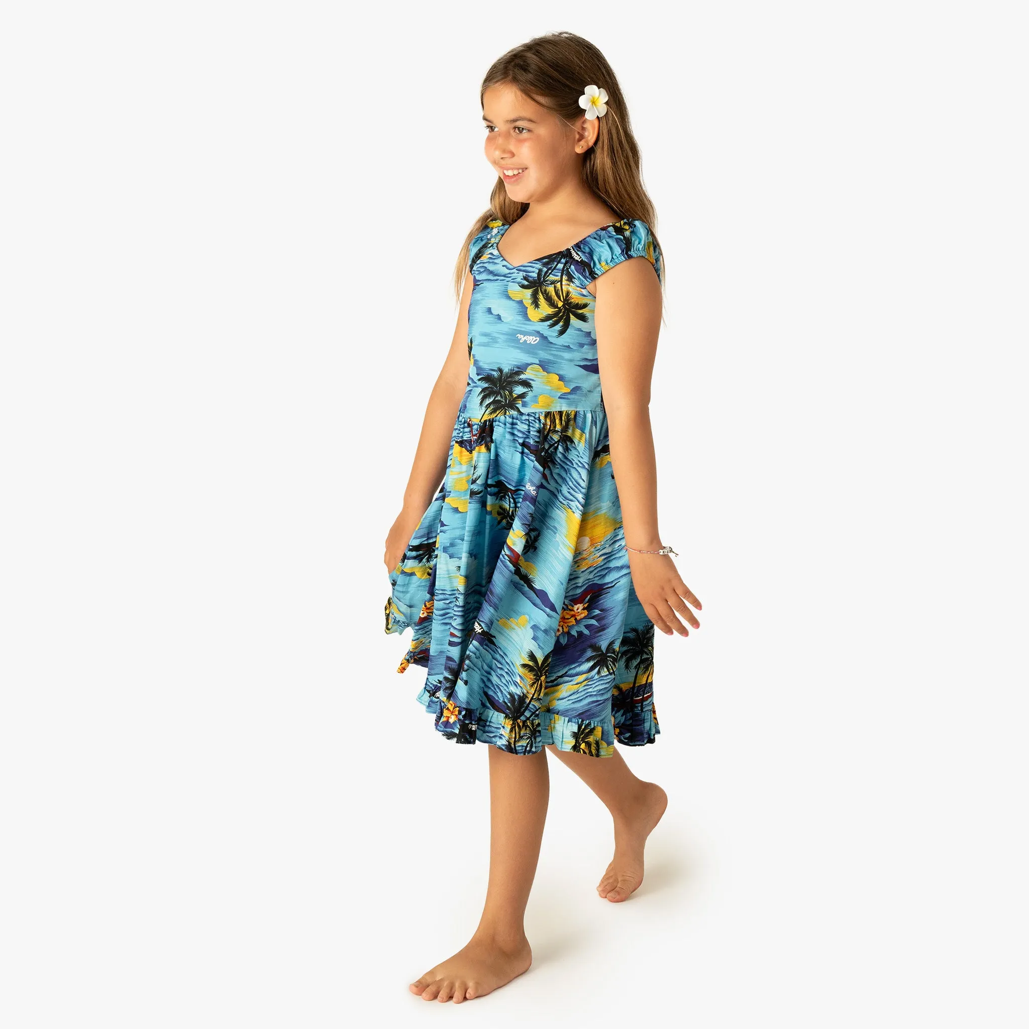 Palm Tree Girls Sundress