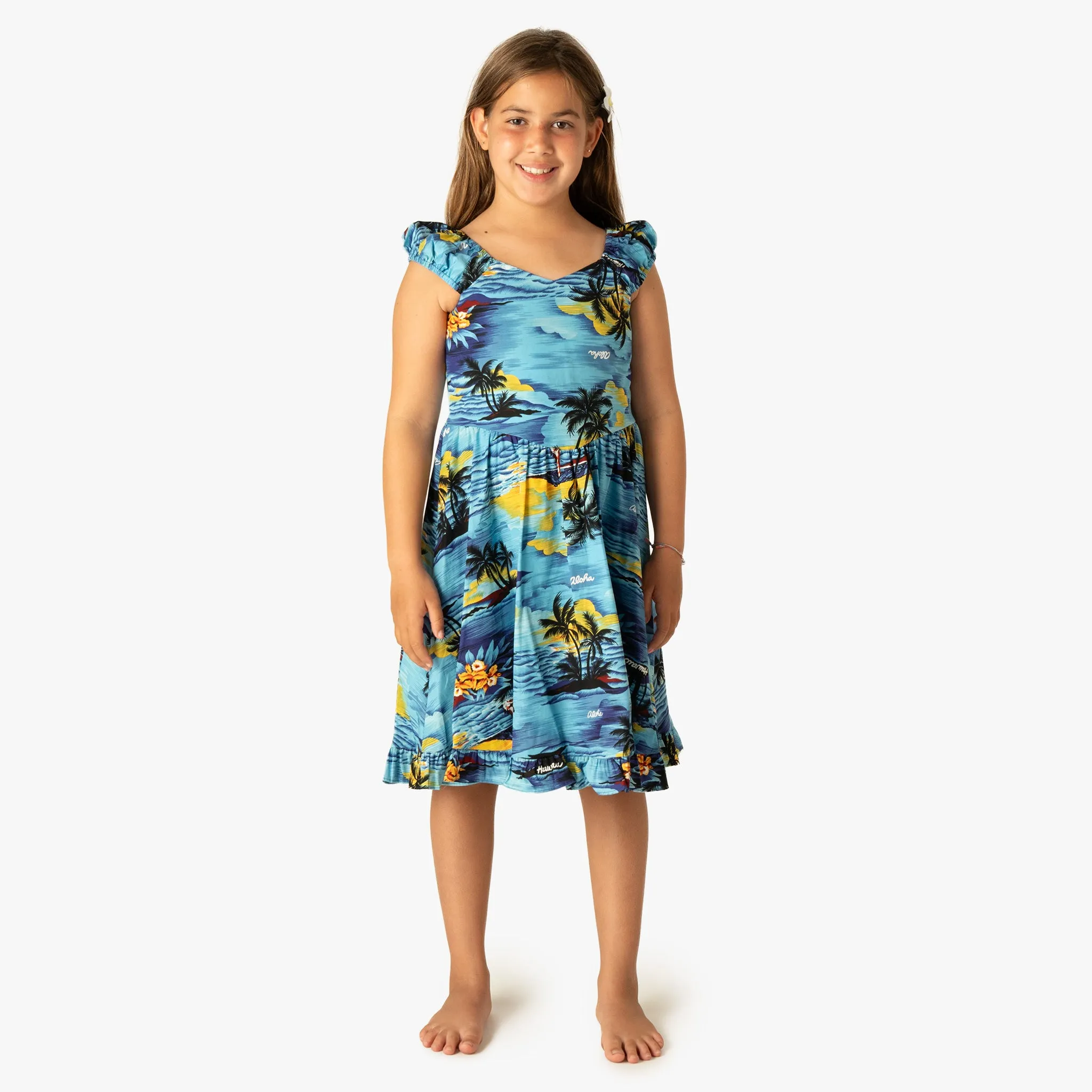 Palm Tree Girls Sundress