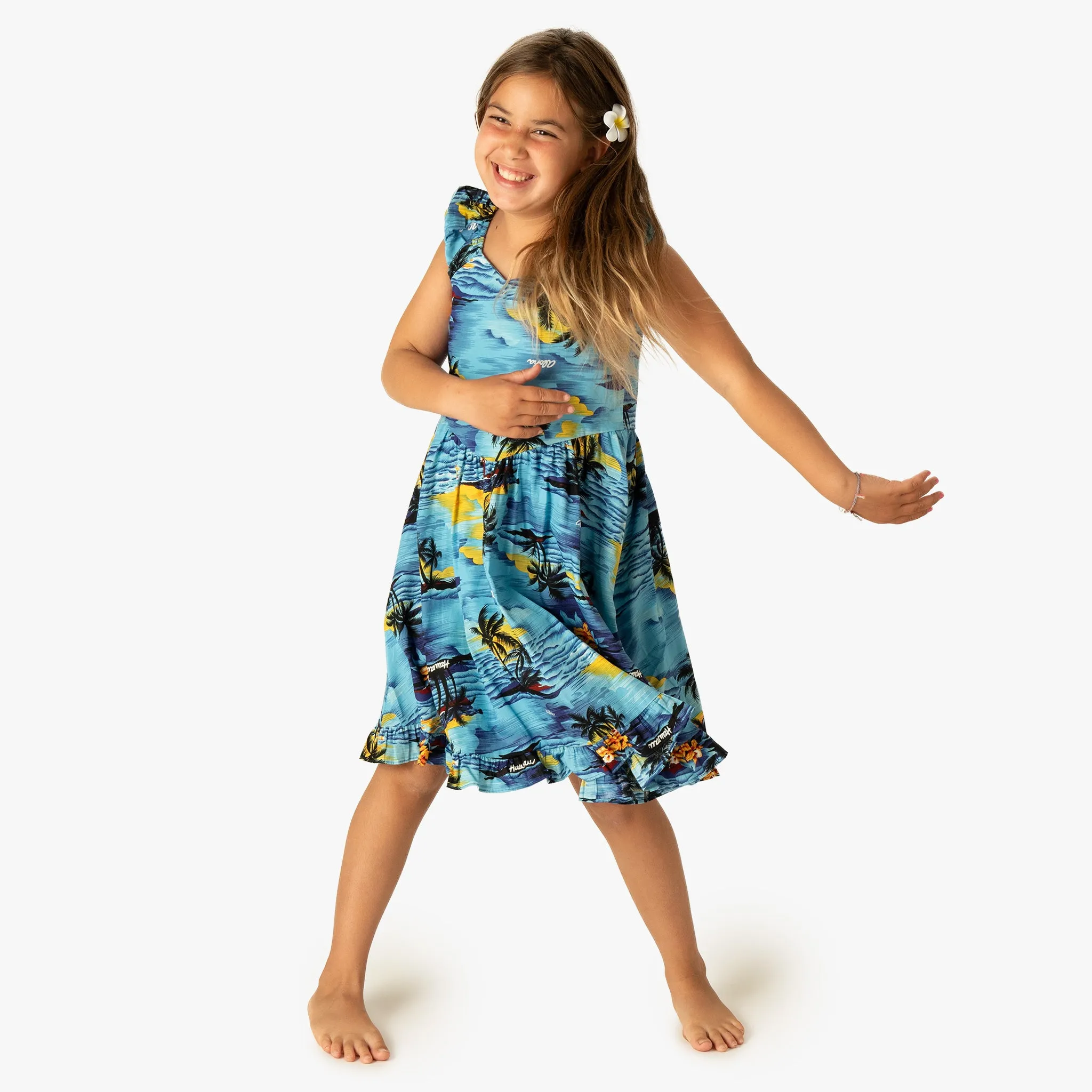 Palm Tree Girls Sundress