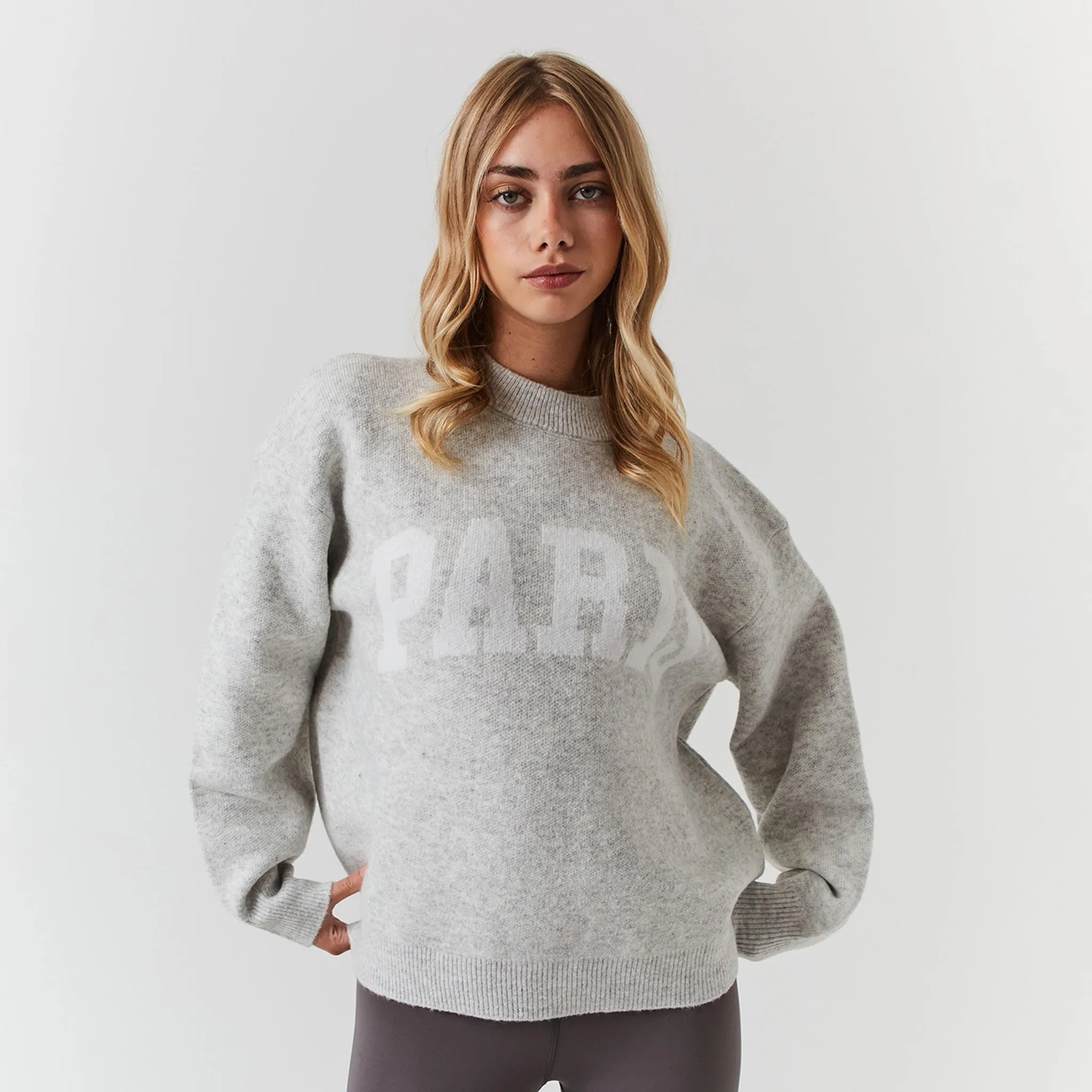 Paris Sweatshirt | Light Grey Marl