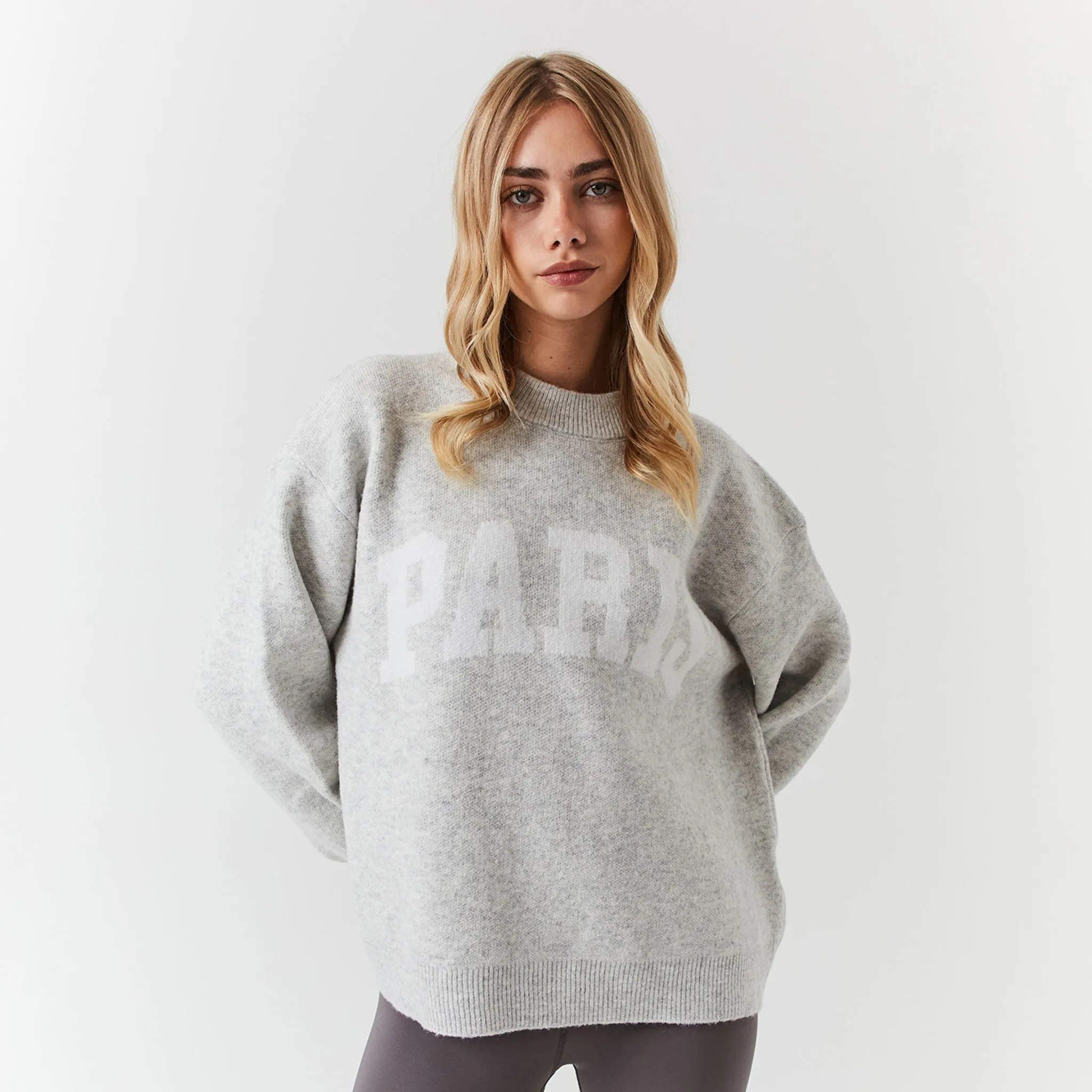 Paris Sweatshirt | Light Grey Marl