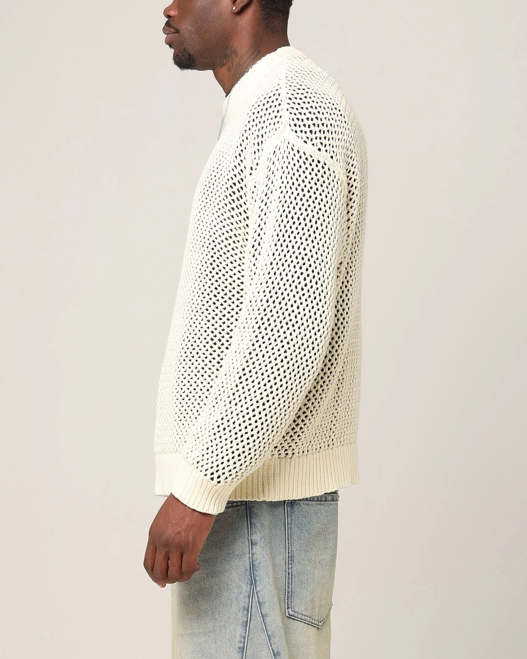 Saint Morta Solitude Knitted Crewneck Off White