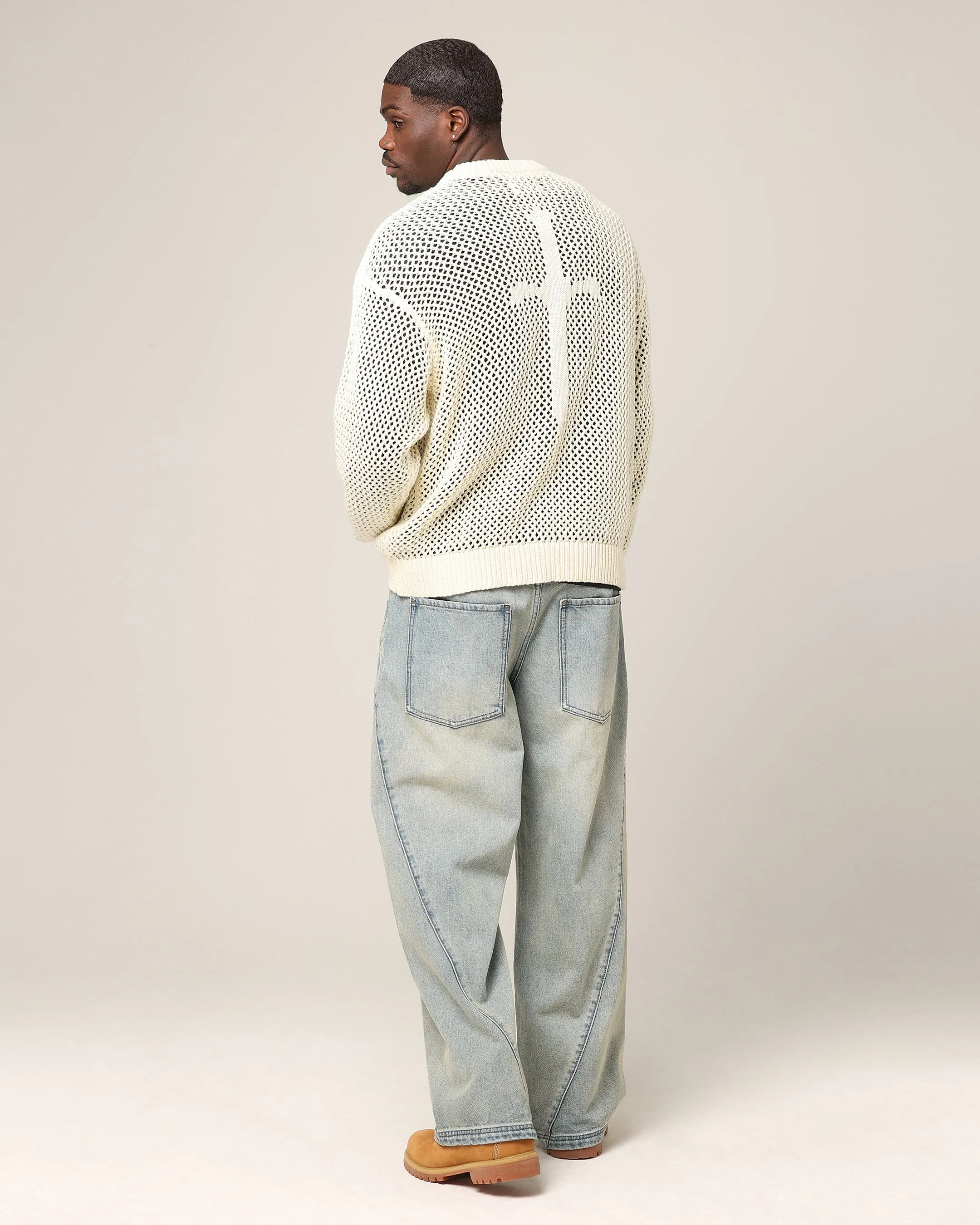 Saint Morta Solitude Knitted Crewneck Off White