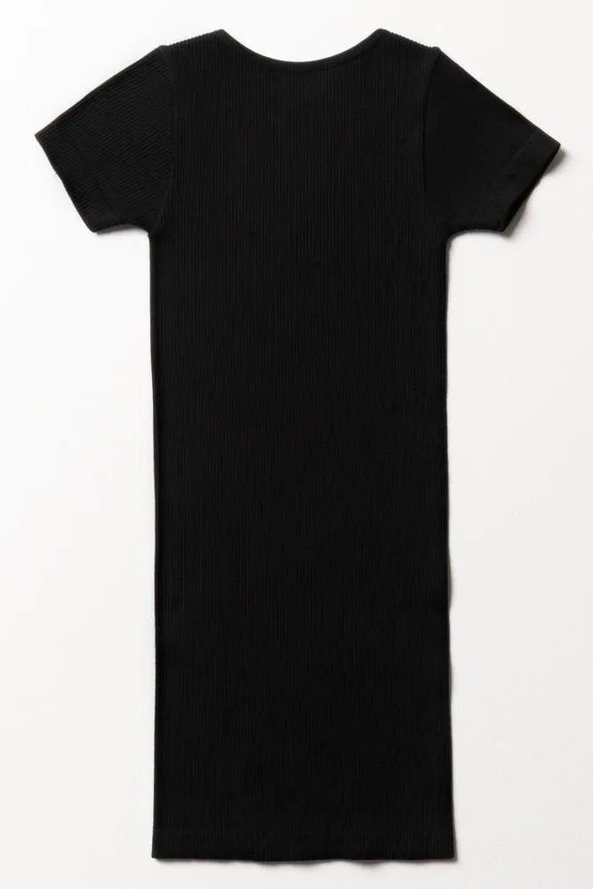 Seamless Bodycon Dress Black