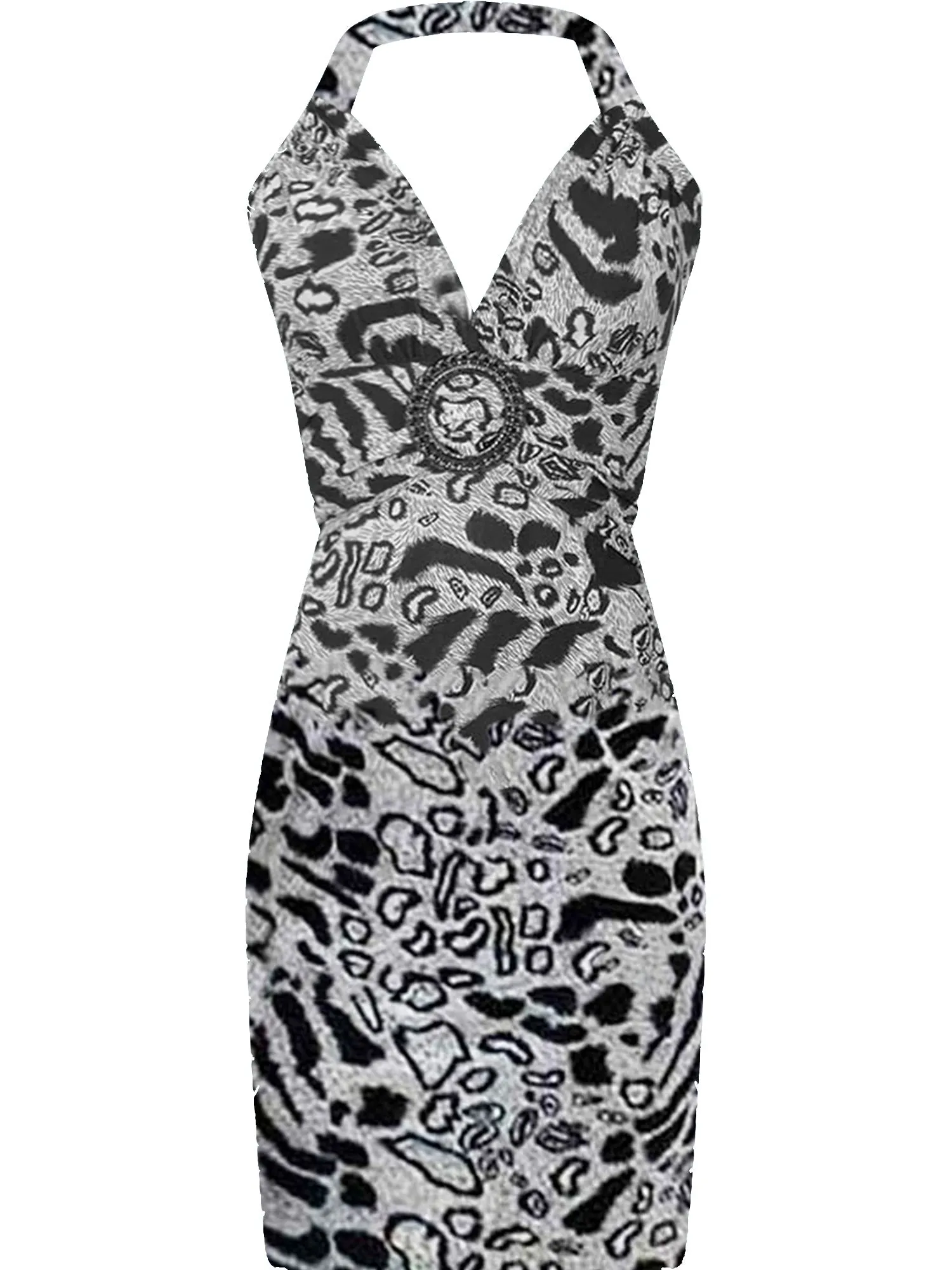 Sexy Bodycon Mini Halter Sundress