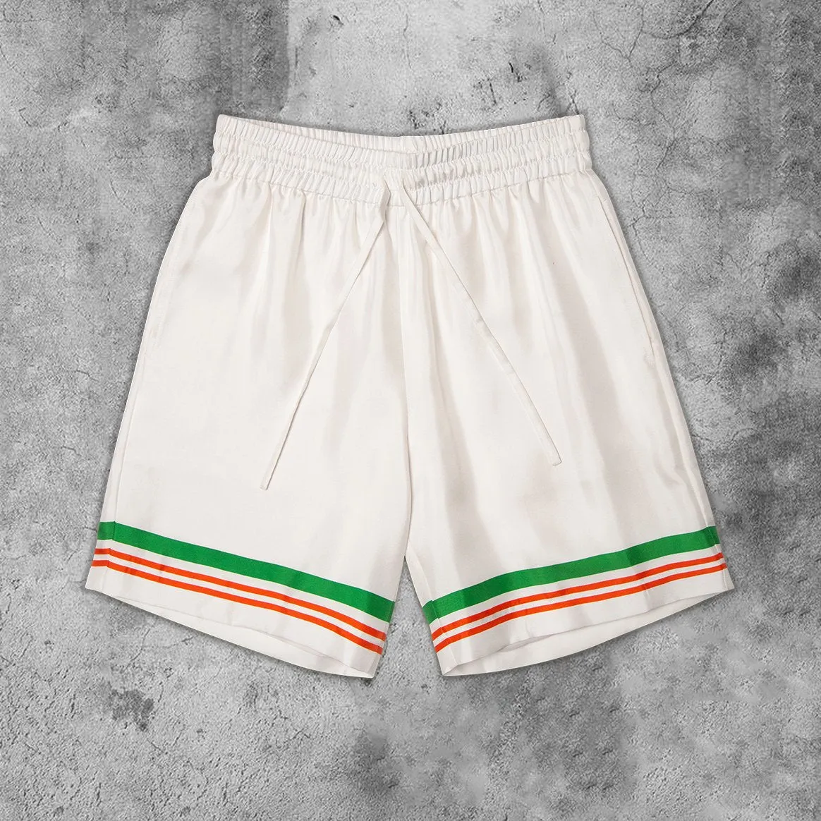 Simple striped casual sports shorts