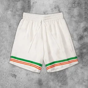 Simple striped casual sports shorts