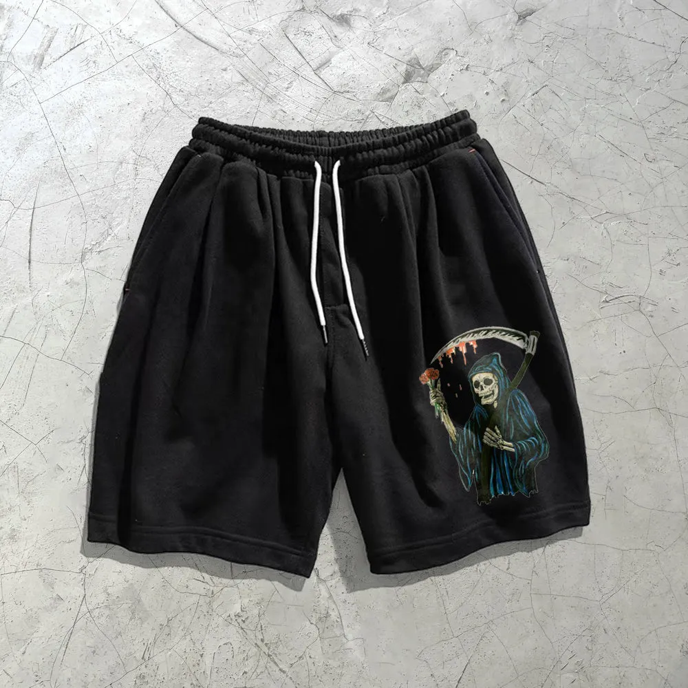 Skull fashion cartoon casual shorts