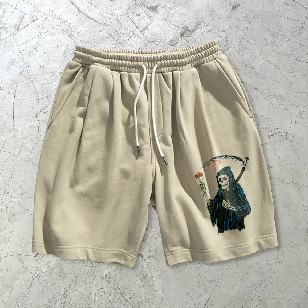 Skull fashion cartoon casual shorts