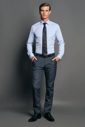 Slim Fit Long sleeves-Formal Shirts-Blue Forever