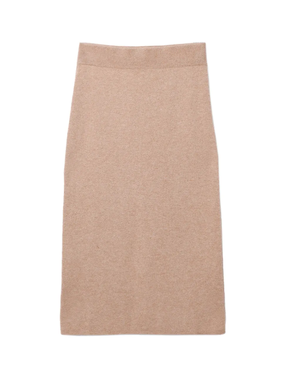 Straight Midi Skirt_Camel