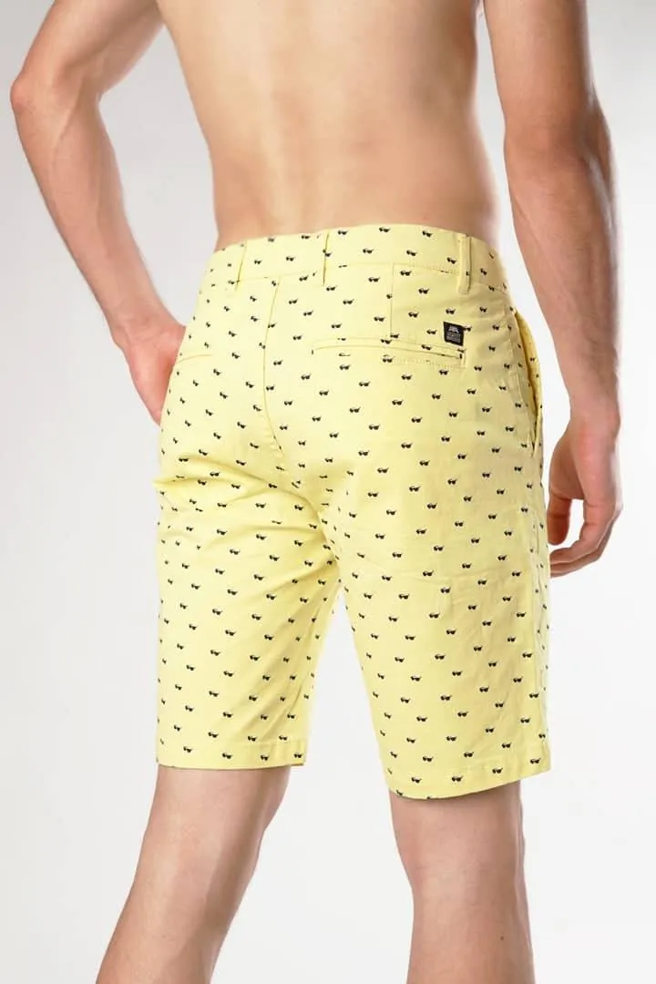 Sunglasses Pattern Casual Shorts