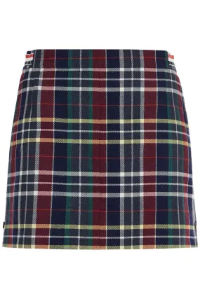 Thom Browne Wool Twill Mini Skirt In