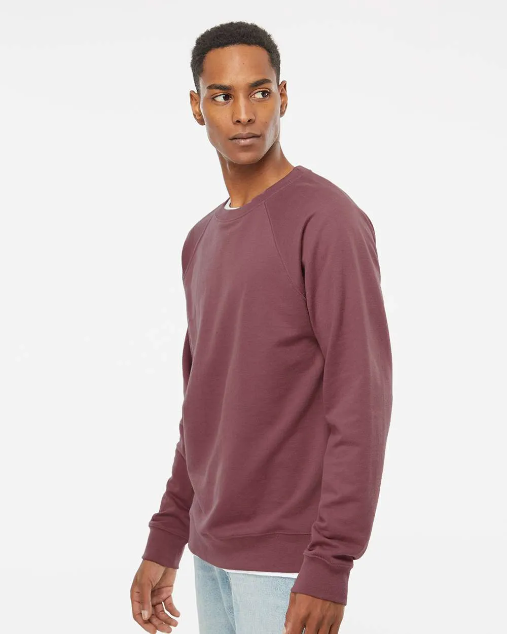 Unisex Lightweight Loopback Terry Crew