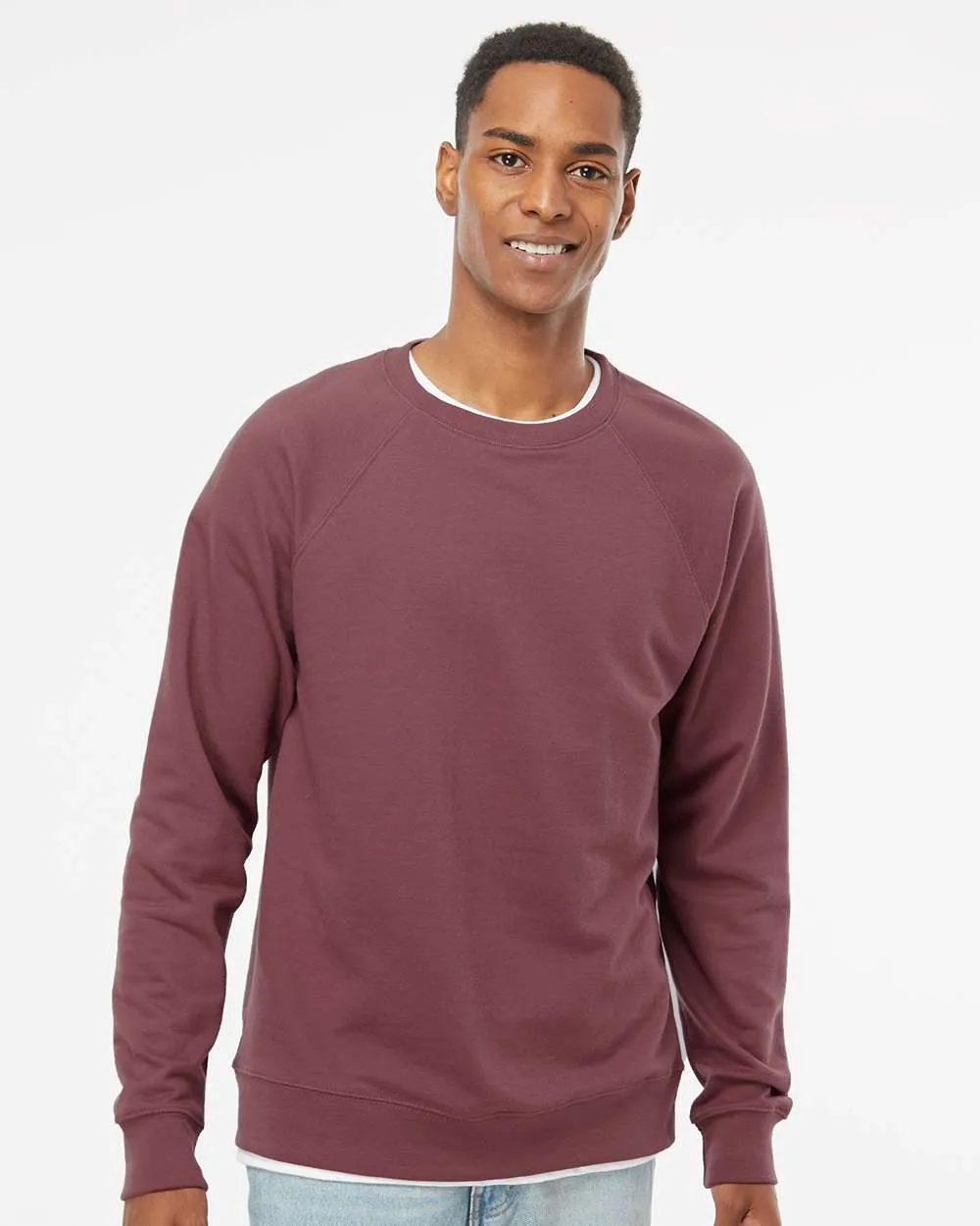 Unisex Lightweight Loopback Terry Crew