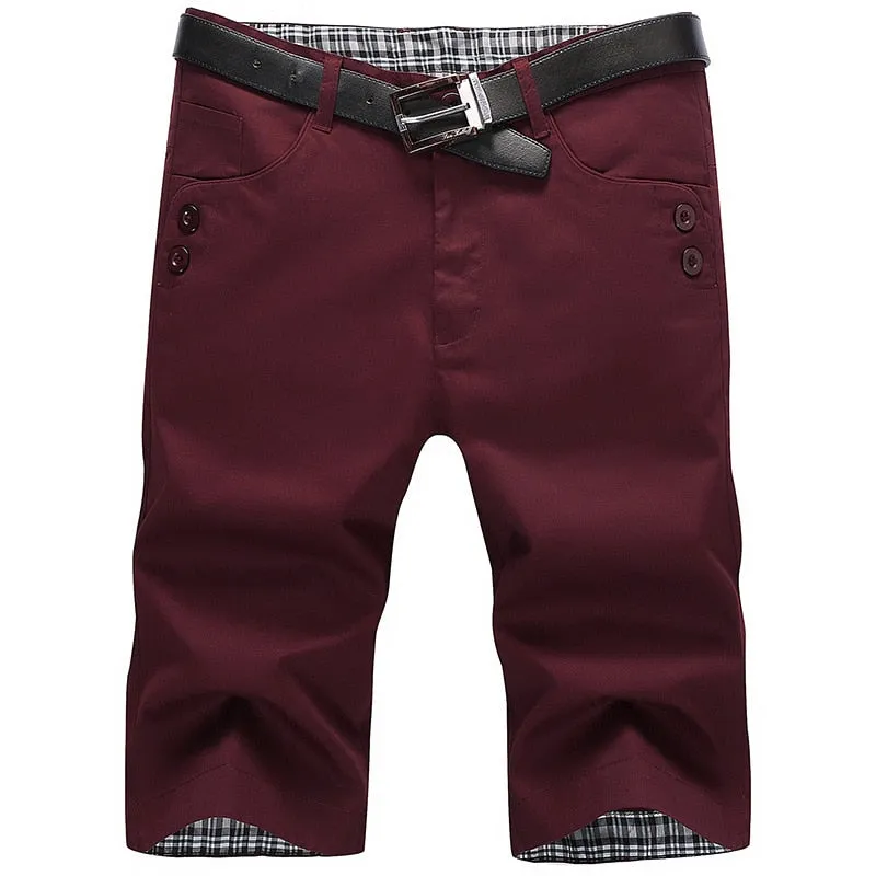 West Louis™ Knee Length Casual Cotton Shorts